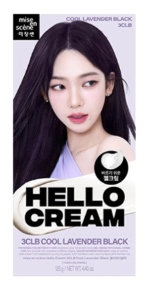 mise en scène Hello Cream Hair Dye 3CLB Cool Lavender Black – Korean Hair Color