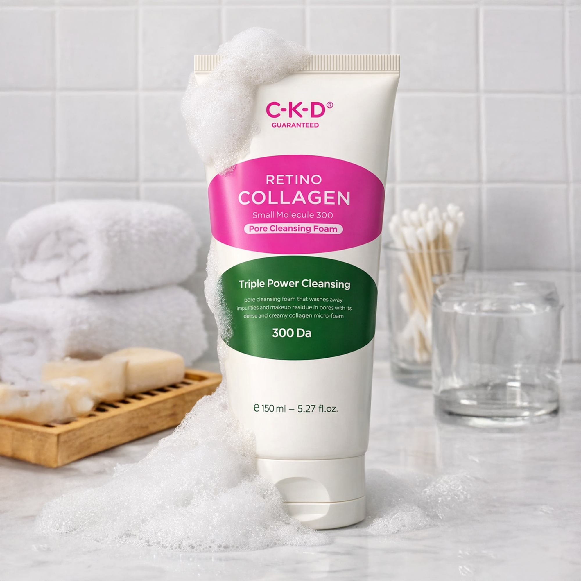 CKD Retino Collagen Small Molecule 300 Pore Cleansing Foam 150ml