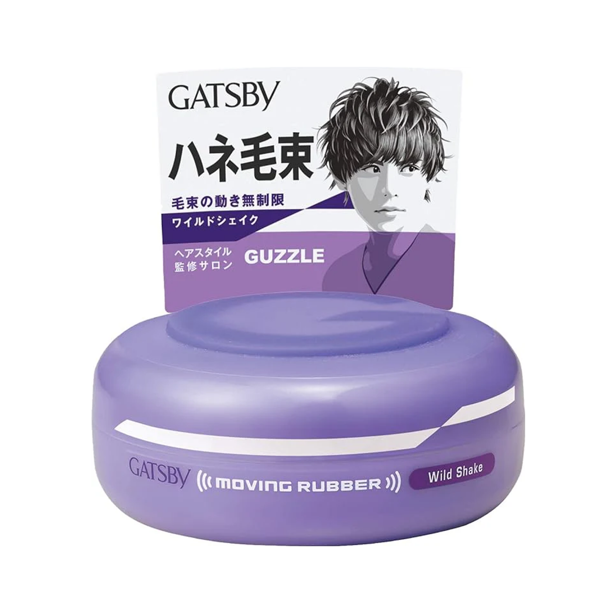 GATSBY Moving Rubber Wild Shake Hair Wax 80g – Strong Hold Texturizing Styling Wax