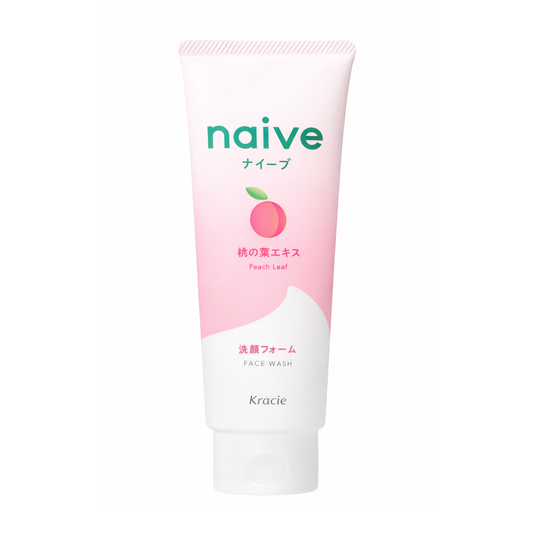Kracie Naïve Peach Cleansing Foam Face Wash 200g – Plant-Based Japanese Facial Cleanser
