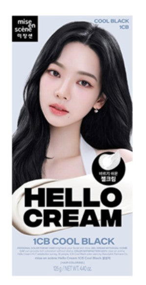 mise en scène Hello Cream Hair Dye 1CB Cool Black – Korean Hair Color