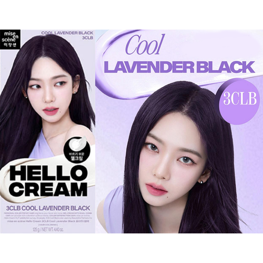 mise en scène Hello Cream Hair Dye 3CLB Cool Lavender Black – Korean Hair Color