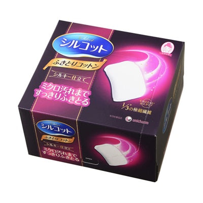 Unicharm Premium Silcot Silky Facial Cotton Pads 32 Sheets