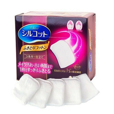 Unicharm Premium Silcot Silky Facial Cotton Pads 32 Sheets